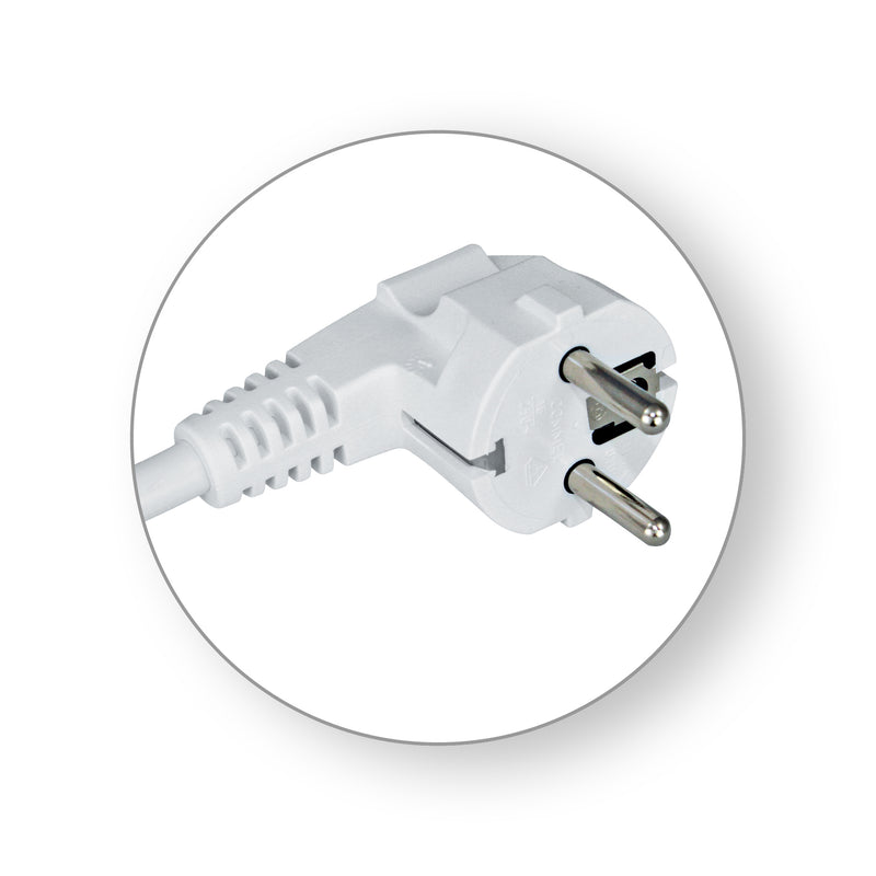 Commel Kabelaansluiting voor inbouwapparatuur  Verlengsnoer - Wit - 1.5 meter snoer-3859888558625