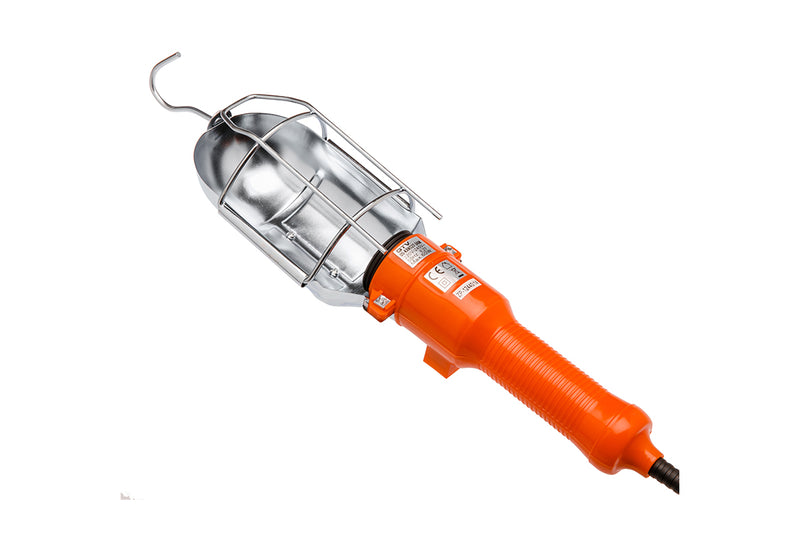 GTV Work Light met magnezium kap Hanglamp - Oranje - met E27 fitting - max. 60W -  5 meter kabel-5901867122827