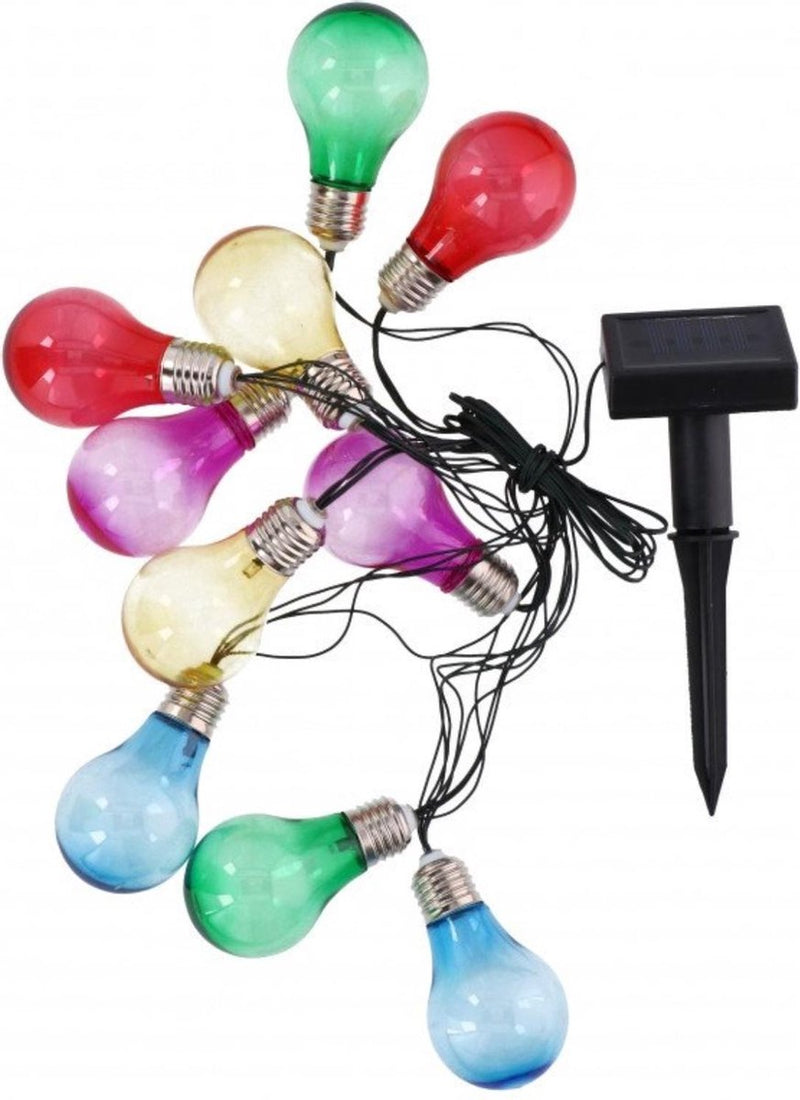 Lifetime Solar Led Lichtsnoer - 10 Led Lampen - 4.7 Meter - Multi Color - Binnen & Buiten-8711252086910