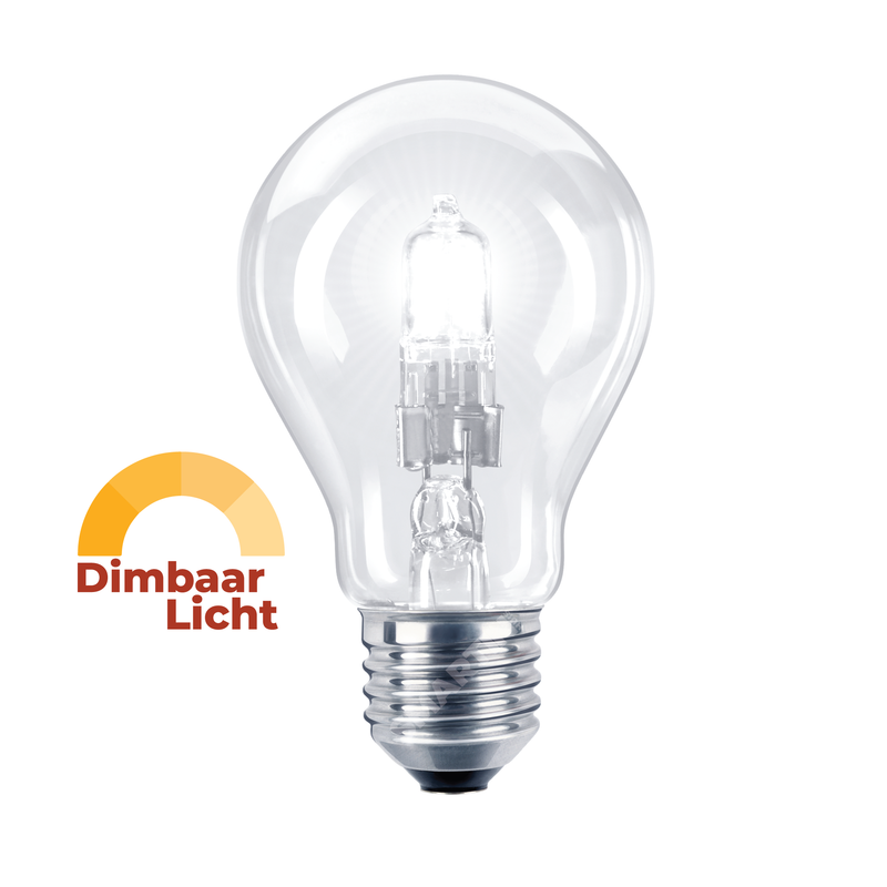 Techlamp  Halogeenlamp E27 - 70W (100W) - Warm Wit Licht - Dimbaar-8595557032540