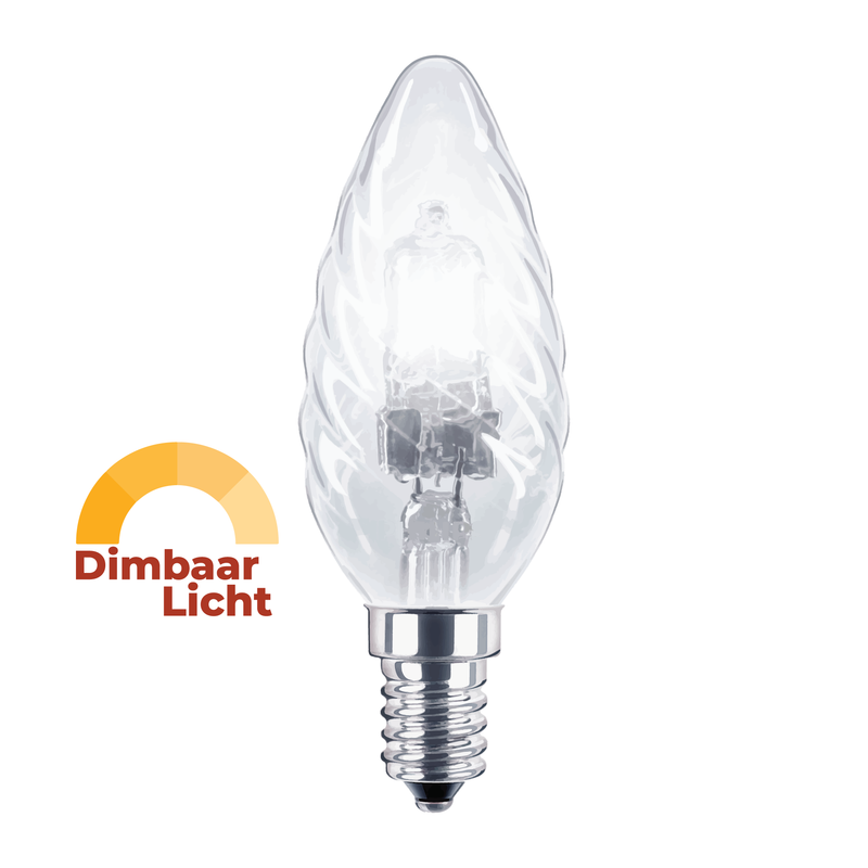 Osram Gedraaid Halogeenlamp E14 - 46W (60W) - Warm Wit Licht - Dimbaar-4008321754271